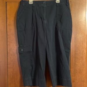 Black Christopher & Banks Stretch Capris